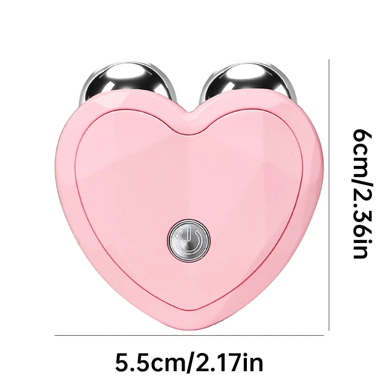 KEMOKO Micro Current Beauty Device Mini Facial Lifting Roller EMS Massager Skin Care Tool