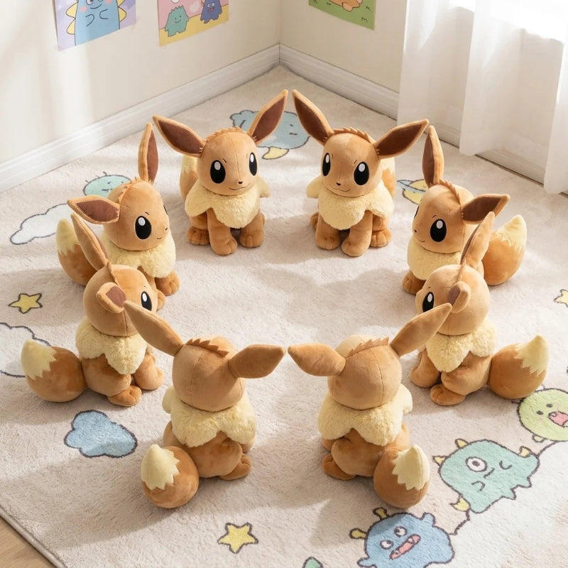 Eevee Plush Toy - 20cm Soft Cuddly Stuffed Doll
