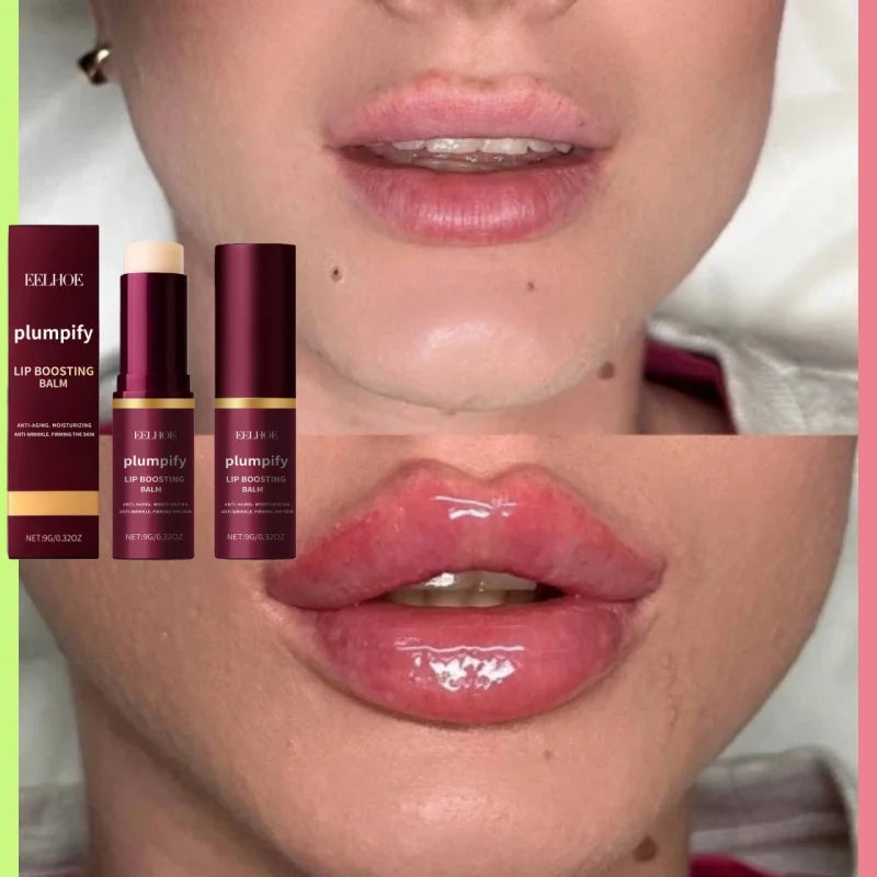Fast Plumping Lip Balm – Moisturizing Gloss Oil Lip Plumper for Soft Fuller-Looking Lips & Daily Care