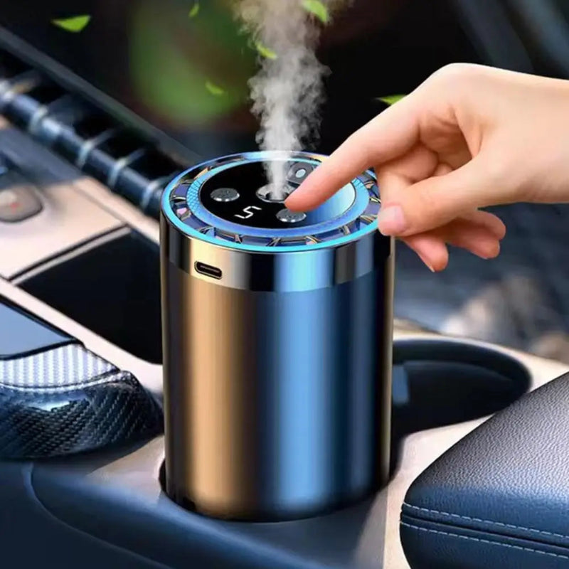 Smart Car Air Freshener Car Fragrance Diffuser Auto Adjustable Modes RGB Music Syncing Light And Starry Sky Projection