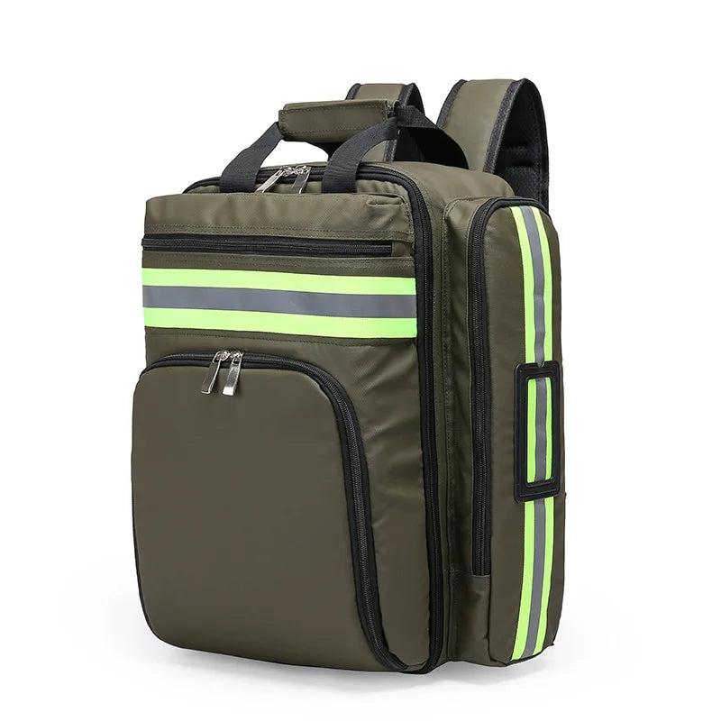 Large-Capacity Emergency First Aid Organizer Backpack with Classified Storage