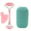 3-in-1 Ice Face Roller & Gua Sha Facial Skincare Set – Cooling Massage Beauty Tool Set for Face Care