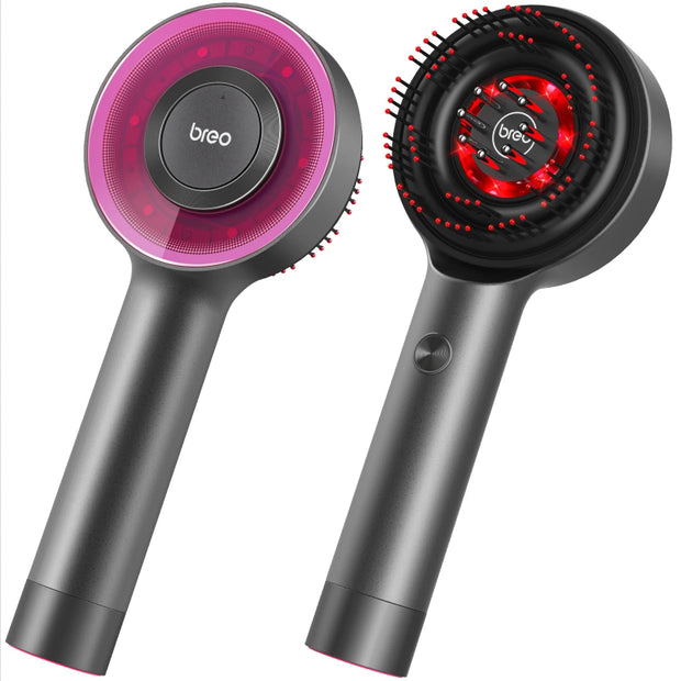 Breo Scalp3 Scalp Massaging Brush – Cordless Electric Scalp Massager Comb, IPX7 Waterproof, Type-C