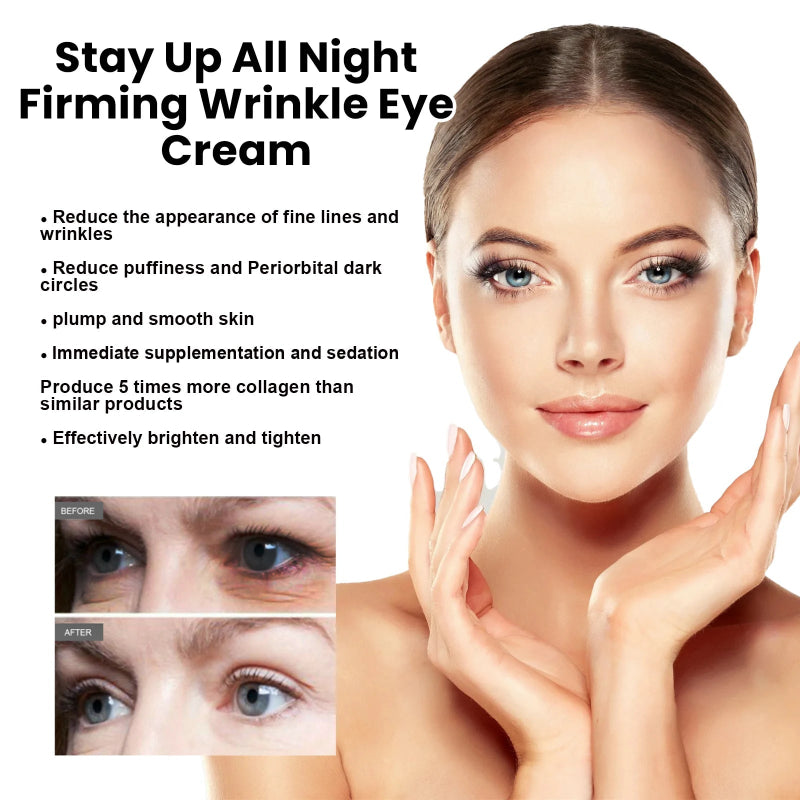 EELHOE Eye Cream - Conopeptide Stay Up All Night Firming Wrinkle Eye Cream 20g for Revitalized Eyes