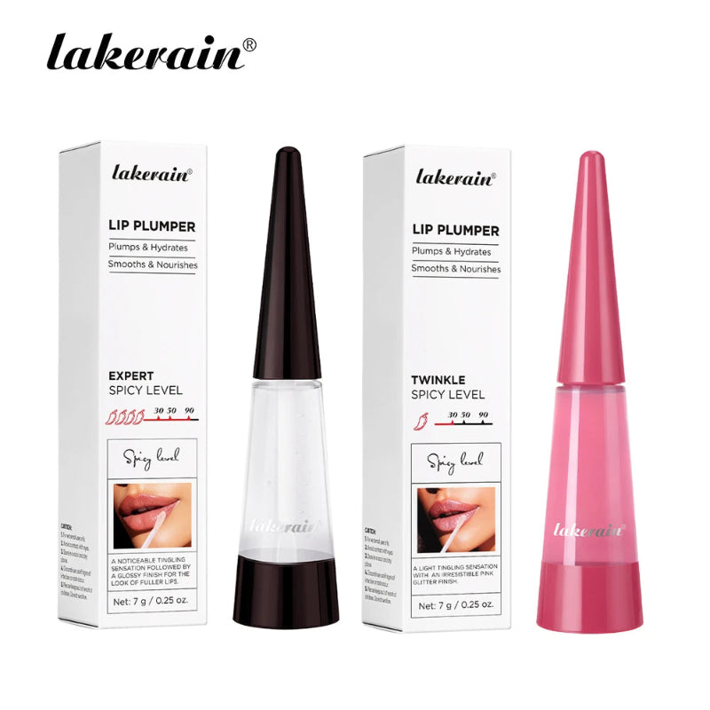 Lakerain Lip Plumper Gloss – Deep Hydration High-Shine Volumizing Lip Moisturizer