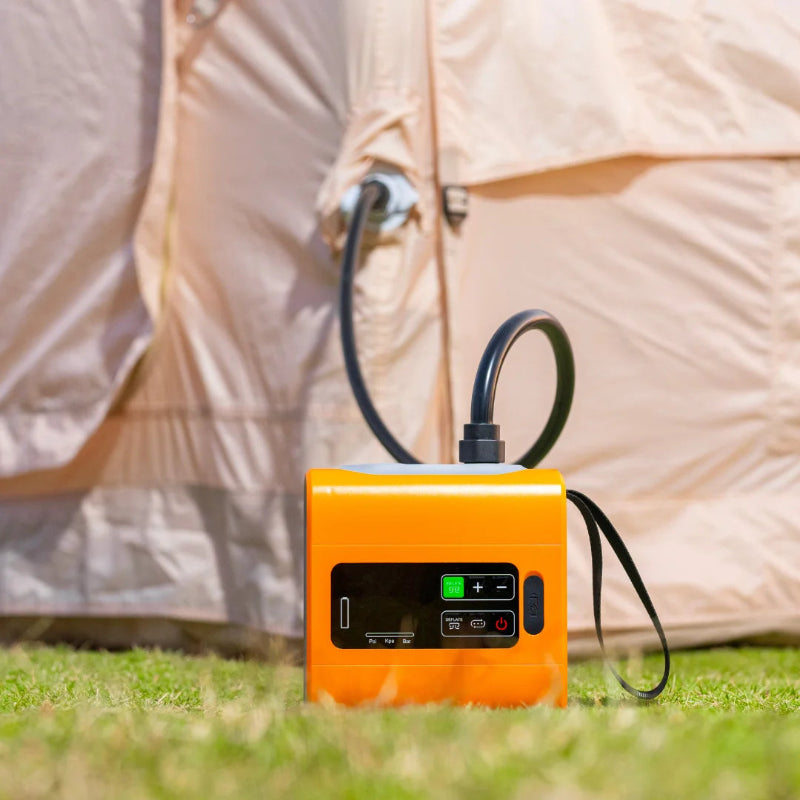 WESTTUNE Rechargeable Portable Electric Air Pump with Inflation, Deflation, LED Display and Nozzle Set