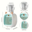 TINSOL 1200mAh USB Mini Air Conditioning Fan with Humidifier Spray & 3-Speed Cooling