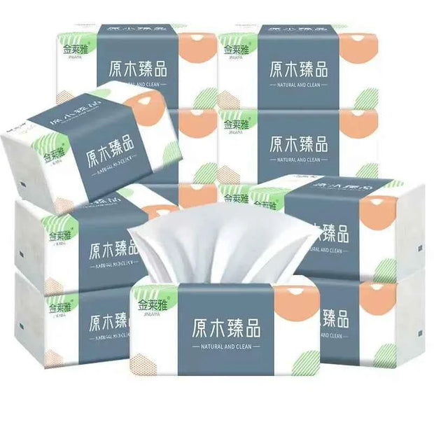 4/6/8pack Wood Pulp Facial TissuesSoft Disposable Napkin Portable Household Paper Towels For Home OfficeFacial Tissue Paper, Dis