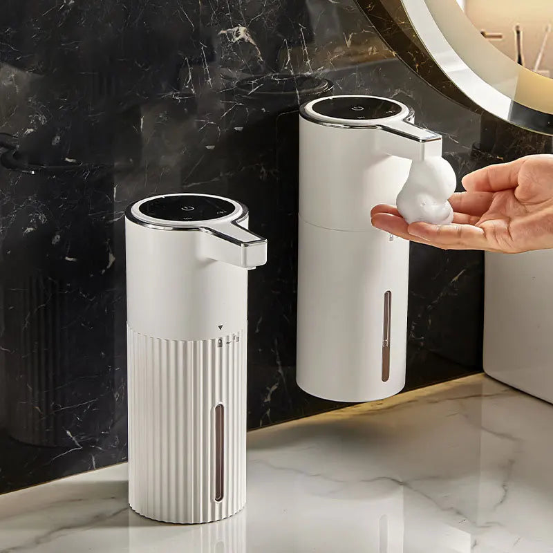 350ML Automatic Soap Dispenser – Touchless Foam & Gel Dispenser with 4-Level Wall-Mount Design