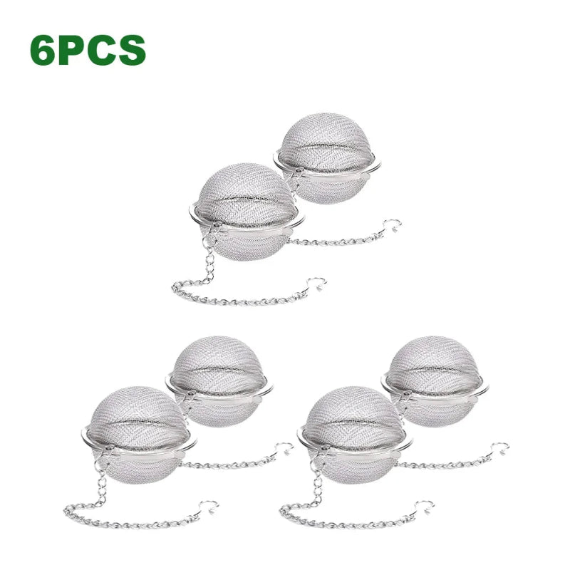 Stainless Steel Tea Infuser Ball with Chain Hook for Loose Leaf Tea