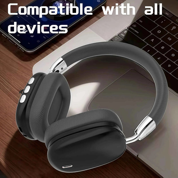 Fashion Bluetooth Headphones Wireless Over-Ear Headsets with Microphone Volume Control for Sports And Running Headset Game