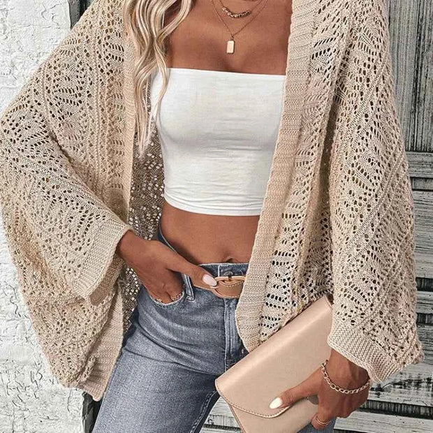 Open Knit Cardigan – Stylish Casual Wear for Women | Multi-Color Options