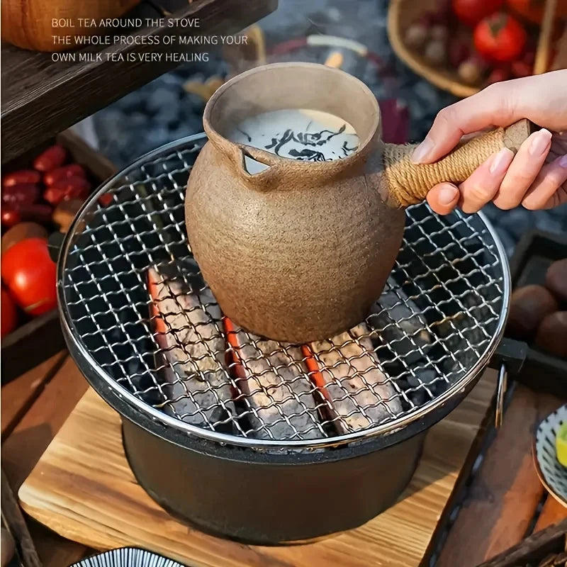 KL1 Cast Iron Charcoal & Alcohol Stove Portable Outdoor Cooking Stove for Camping, Picnic, BBQ & Preppers Gear