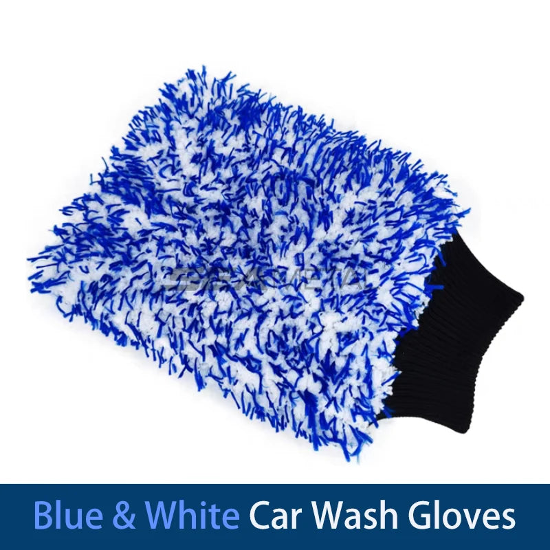 SEAMETAL Microfiber Wheel Cleaning Brush Non-Slip Soft Car Wash Mitt
