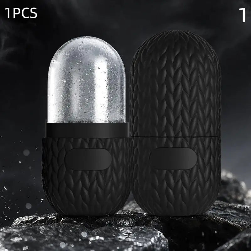 Silicone Cube Tray Shape Facial Ice Roller Reusable Face Massage Roller Skin Care Tool
