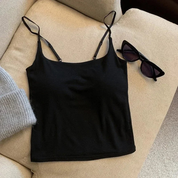 Basic Adjustable Strap Tank Tops