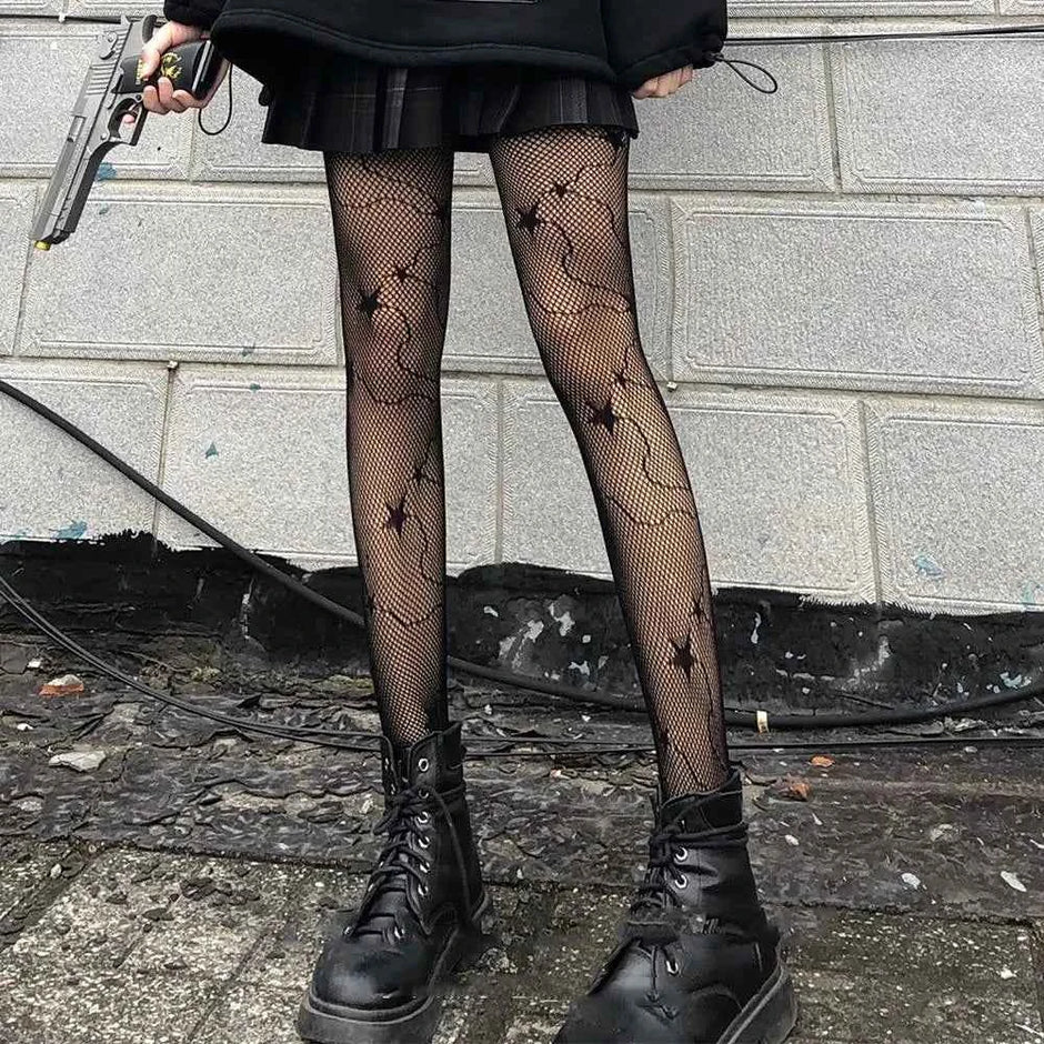 Lace Tights Hosiery | Soft, Stretchable, Floral Design