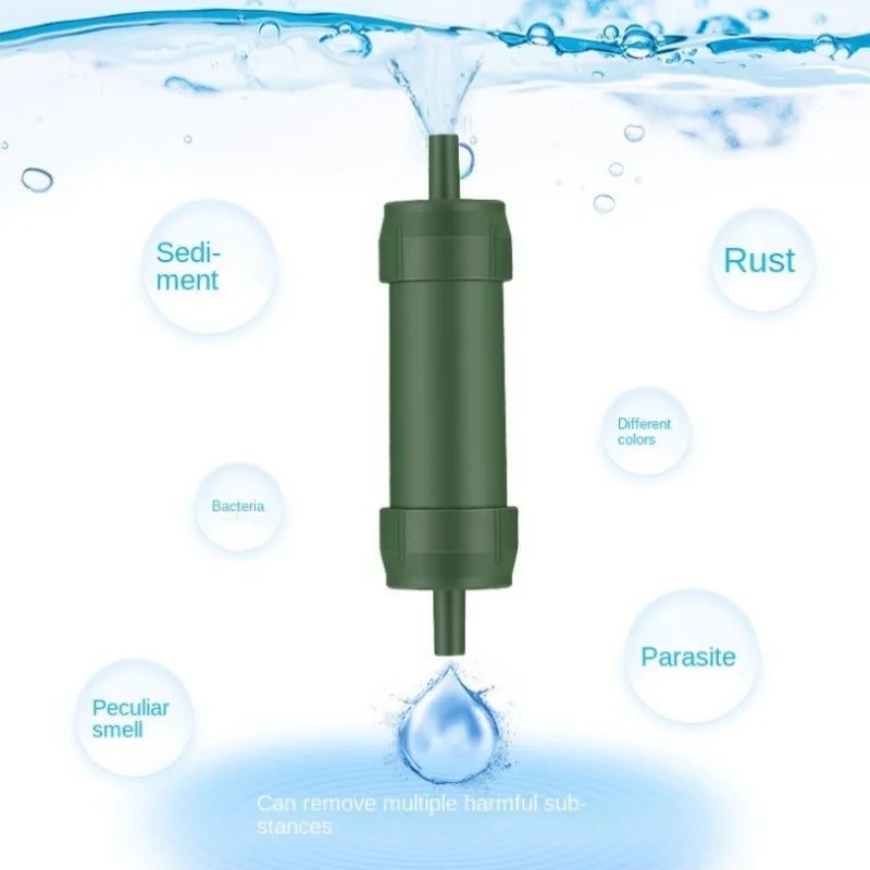 Filterwell Portable Mini Water Filter Straw with 0.01-Micron UF Membrane for Camping and Hiking
