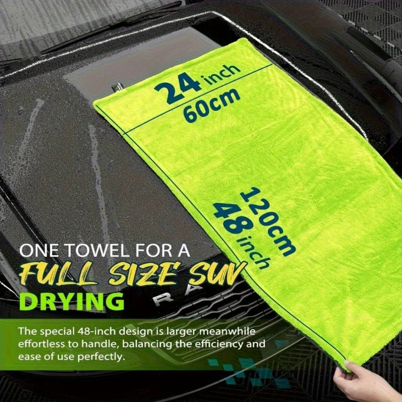 1000GSM Full-Size SUV Truck Double-Sided Microfiber Drying Towel