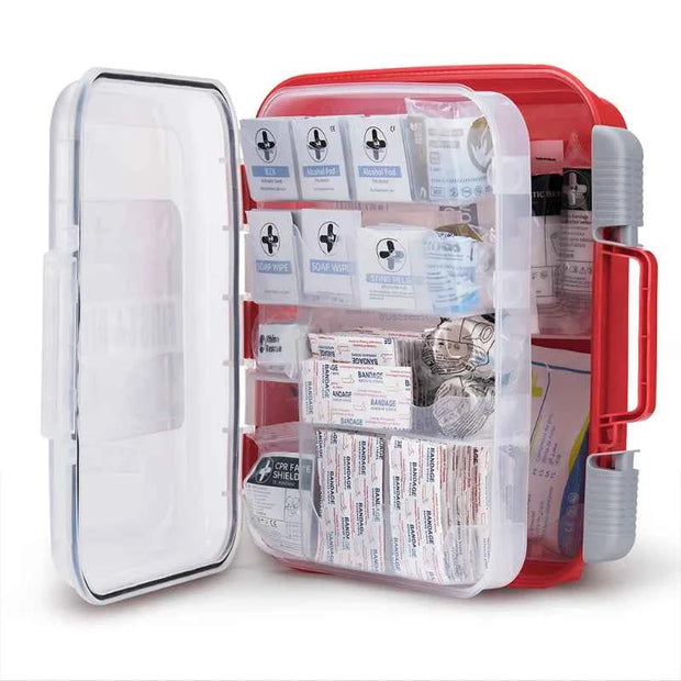 RHINO RESCUE 350 Piece First Aid Kit OSHA Emergency Medical Supplies with Portable Case for Home, Office & School
