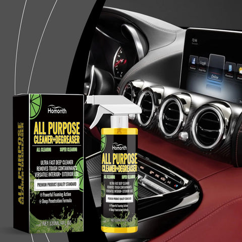 120ml Multi-Purpose Car Cleaner Degreaser Spray – Interior & Exterior Dirt and Grease Remover