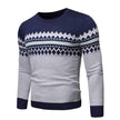 Autumn Winter O-Neck Knit Pullovers Men Fashion Casual Knitted Sweater Slim Fit Knitting Mens Striped Pullover Sweaters Knitwear