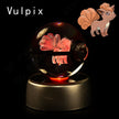 Pokémon 3D Crystal Ball LED Night Light with Color-Changing Base