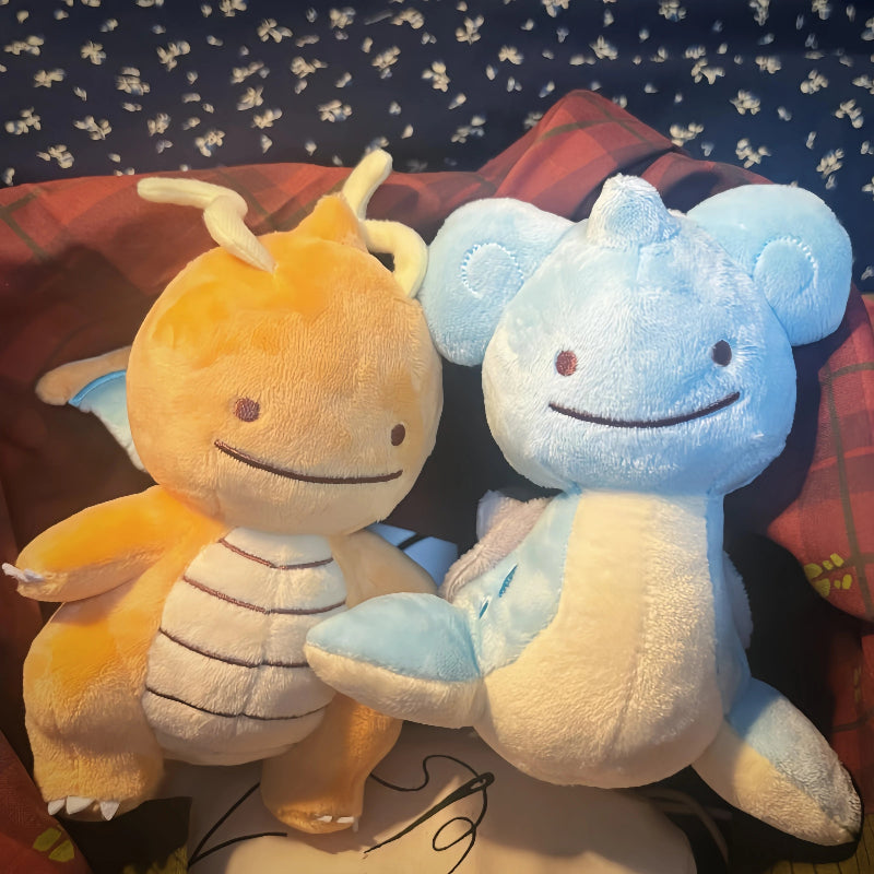 Pokémon Ditto Transformation Plush Toys – Dragonite, Gengar, Eevee & More