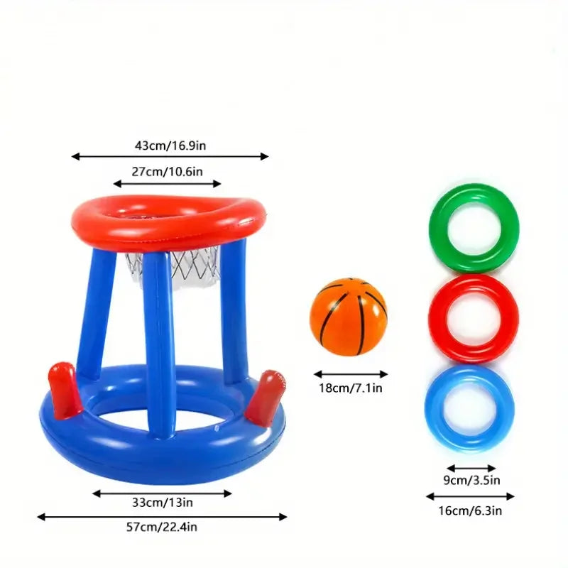 Inflatable Pool Basketball Game – Summer Water Fun for Kids & Adults