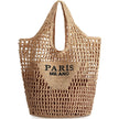 PARIS MILANO Women’s Woven Grass Mesh Tote Bag