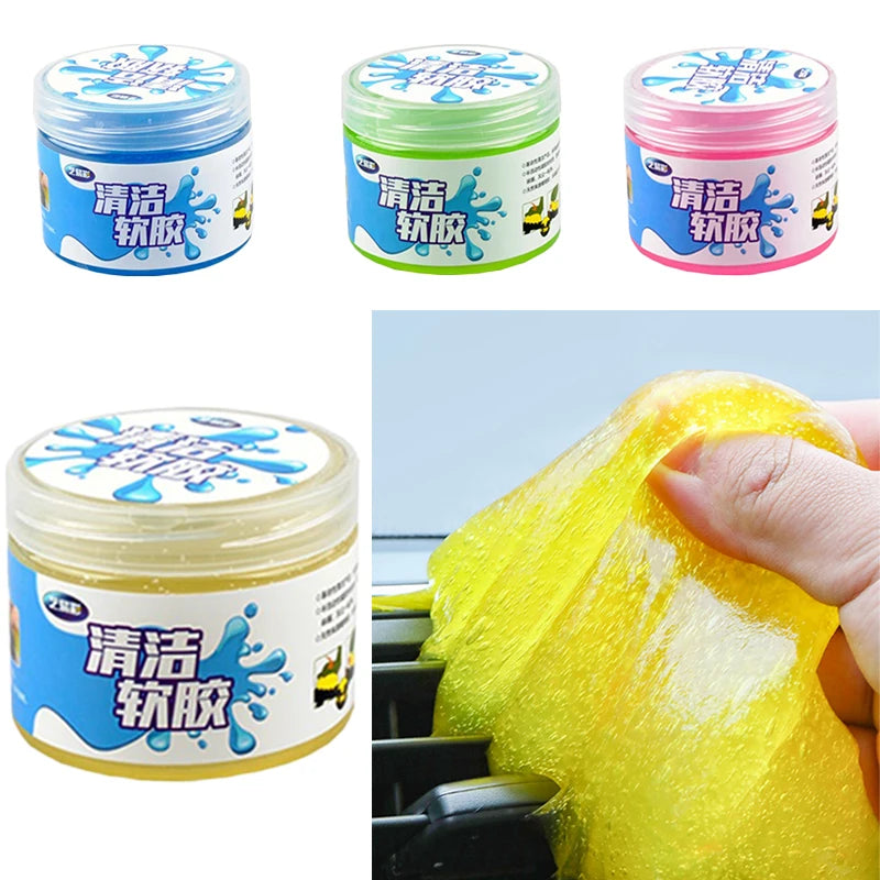 Car Air Vent Cleaning Gel – Reusable Dashboard Dust Remover Gel for Keyboard, Laptop & Interior Cleaning