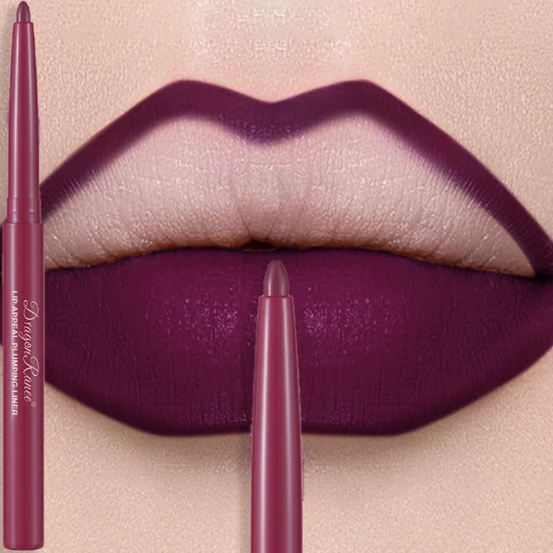 Matte Mauve Lipstick Pencil – Long-Lasting Waterproof Non-Stick Velvet Lipliner Crayon