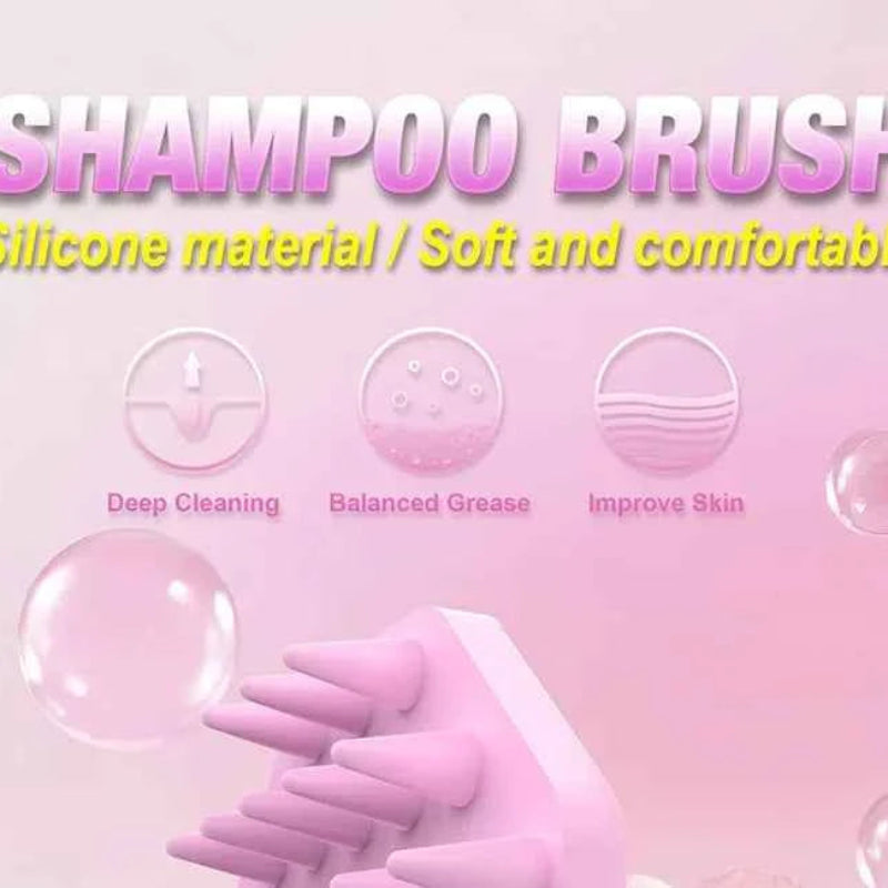Silicone Shampoo Brush Scalp Massage Comb Body Bath Shower Brushes Hair Root Itching Hair Washing Comb Salon Hairdressing Tools