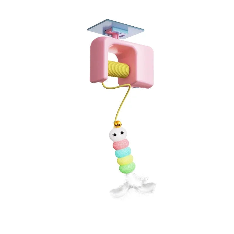 Automatic Interactive Cat Toy with Hanging Ball | Electric Self Play Cat Exercise Toy for Indoor Cats
