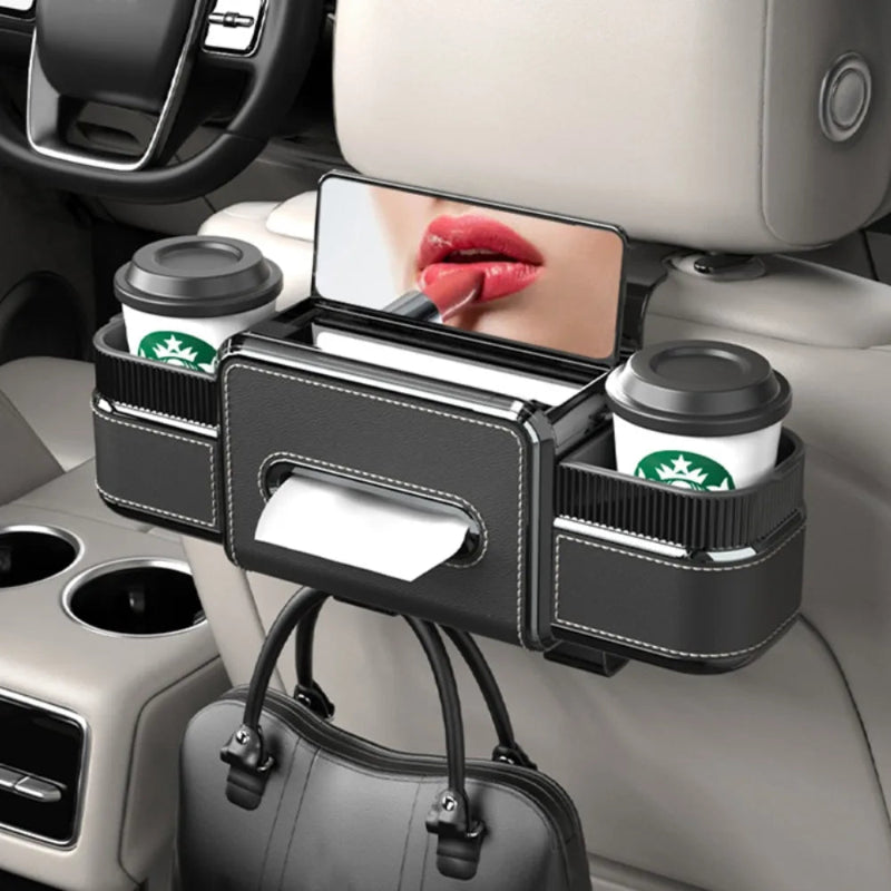 Multifunctional Car Seat Back Organizer Headrest Storage Box