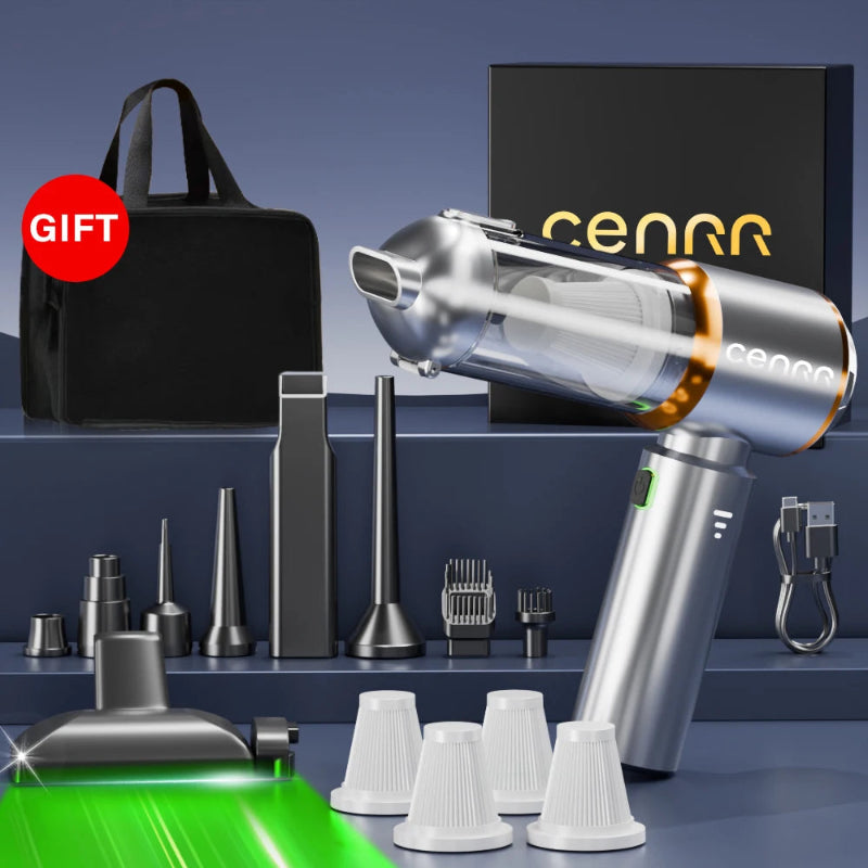 CENRR New Mini Car Vacuum Cleaner 998000Pa Powerful Portable Handheld Vacuum & Blower