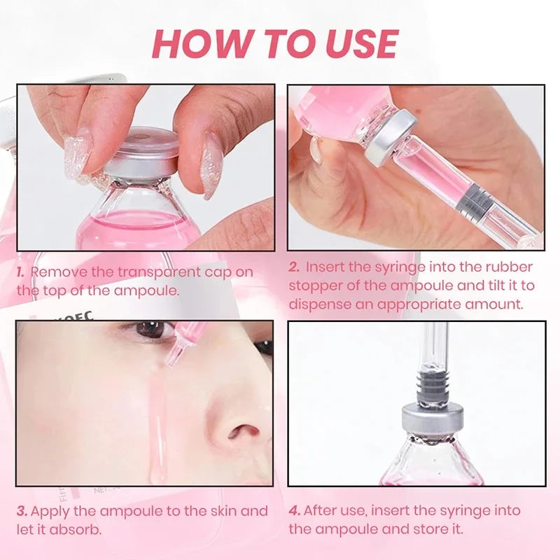 PDRN Stem Cell Ampoule with Collagen – 30ml Hydrating Facial Serum with Hyaluronic Acid and Nicotinamide