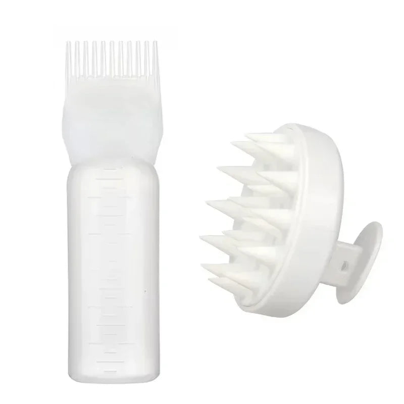 Silicone Shampoo Scalp Massage Brush Hair Dye Applicator