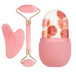 3Pcs Ice Facial Roller & Gua Sha Massage Set – Cooling Face Lifting and Skin Care Beauty Tools