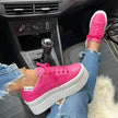 K-1087 Women's Platform Lace-Up Sneakers