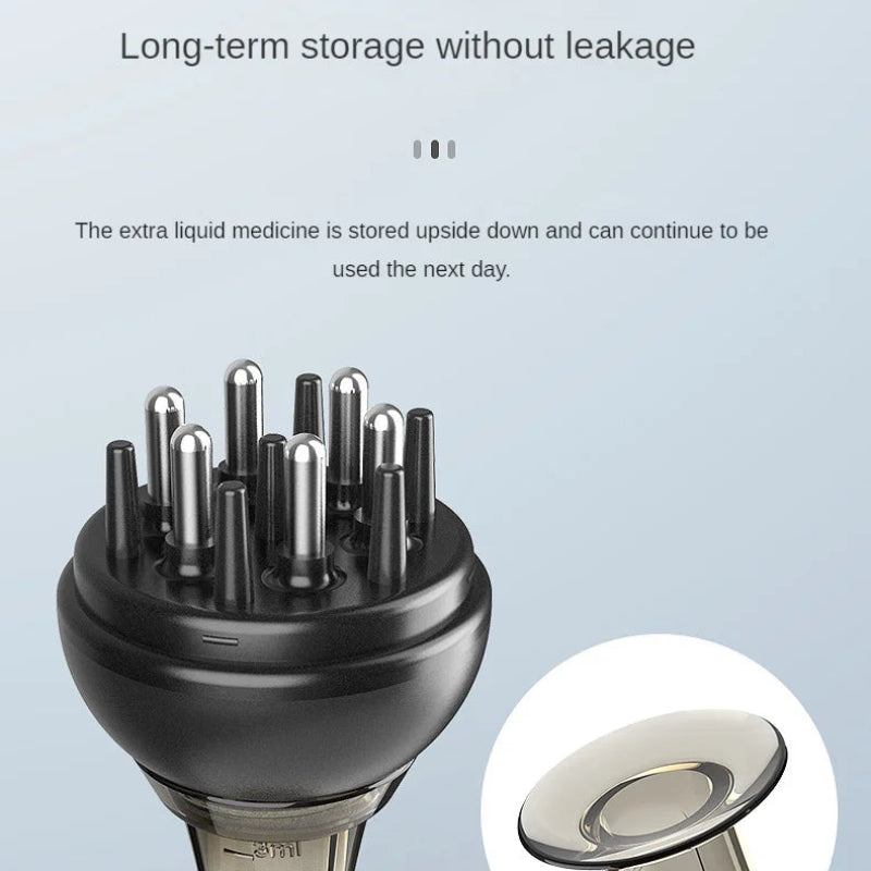 Scalp Massage Dual-in-One 1ml Liquid Applicator with Comb Teeth and Ball Massage Head