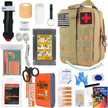 Survival Gear IFAK Kit with MOLLE System Tactical First Aid Bag for Outdoor, Hiking & Emergency
