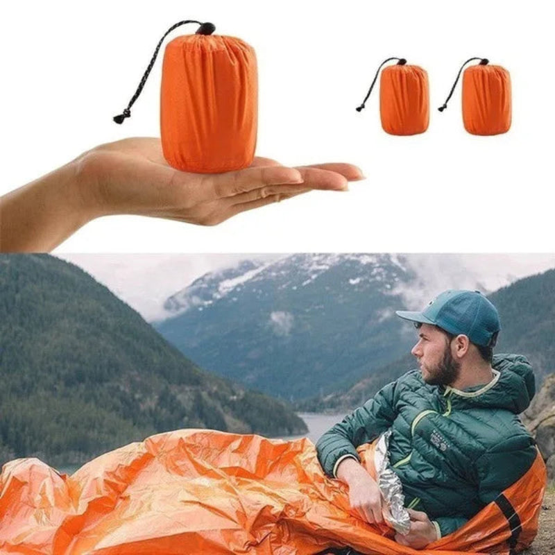 Emergency Sleeping Bag Life Bivy Sack Waterproof Mylar Blanket for Survival Kits