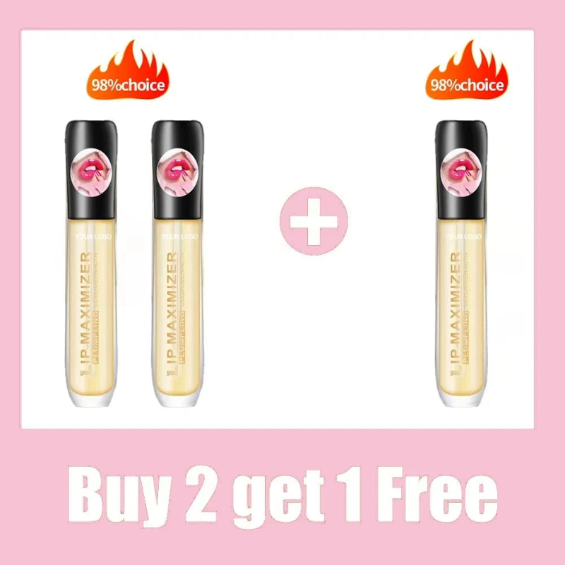 Kiss Beauty Lip Plumper Serum – Long Lasting Lip Plumping Oil Essence for Moisturizing & Lip Care