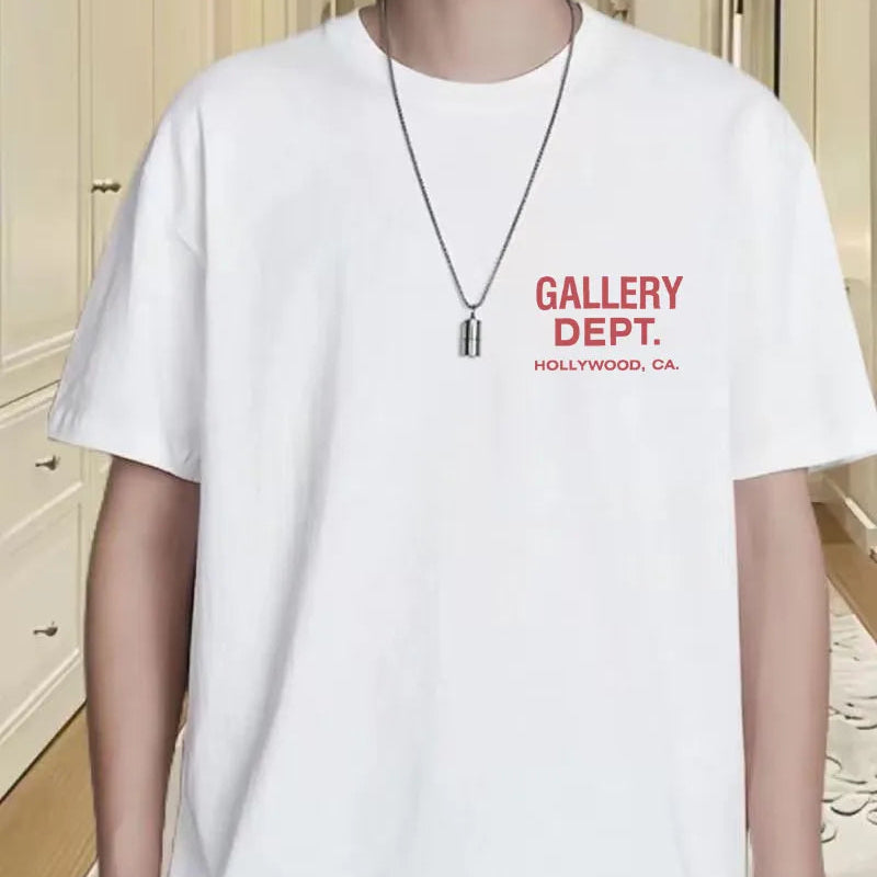 GALLERY DEPT. Hollywood CA Graphic Short Sleeve T-Shirt – Black & White