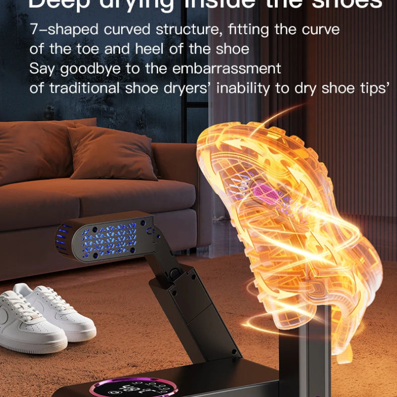 New Electric Shoe Dryer Machine with Deodorizing & Sterilizing Function, Adjustable Timing Extension Footwear Dryer for Home Use