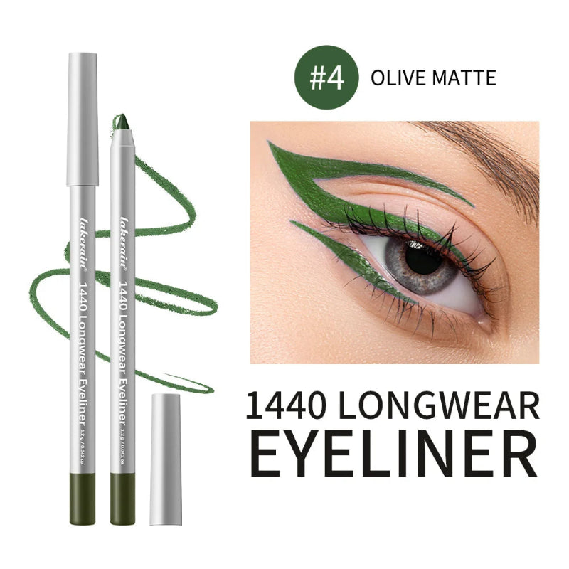 12 Colors Eyeliner Pencil – Long-Lasting Waterproof Smudge-Proof Smokey Eye Makeup