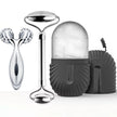 Facial Gua Sha Roller Set with Stainless Steel Massage Tool and Ice Face Roller Beauty Kit