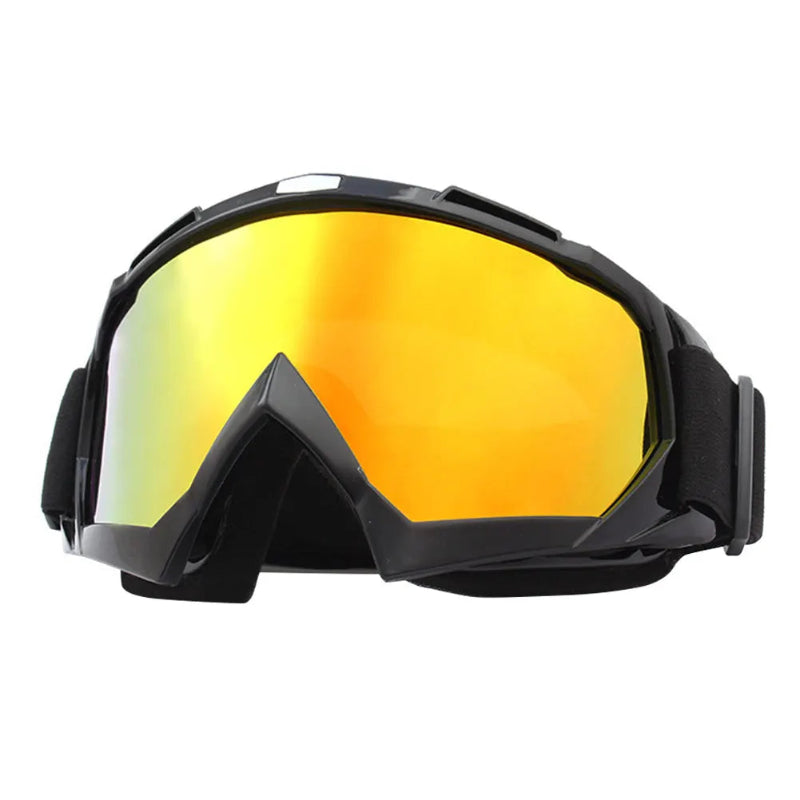 Reflective Sports Goggles with Black and White Frames for Ultimate Protection