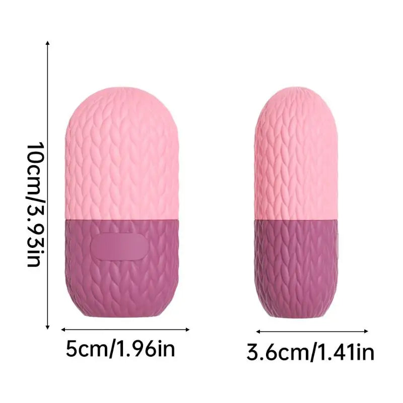 Silicone Cube Tray Shape Facial Ice Roller Reusable Face Massage Roller Skin Care Tool